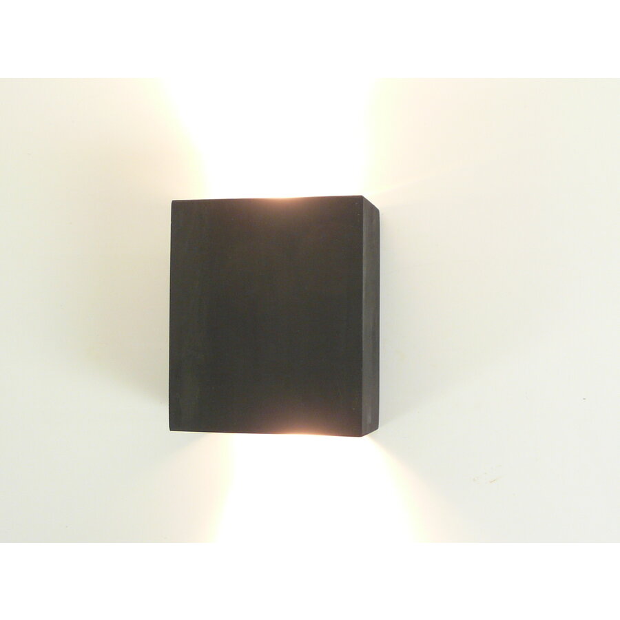 Wandleuchte Holz schwarz gebeizt-6