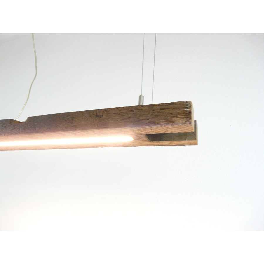 rustikale LED Lampe Hängeleuchte antik Balken-3