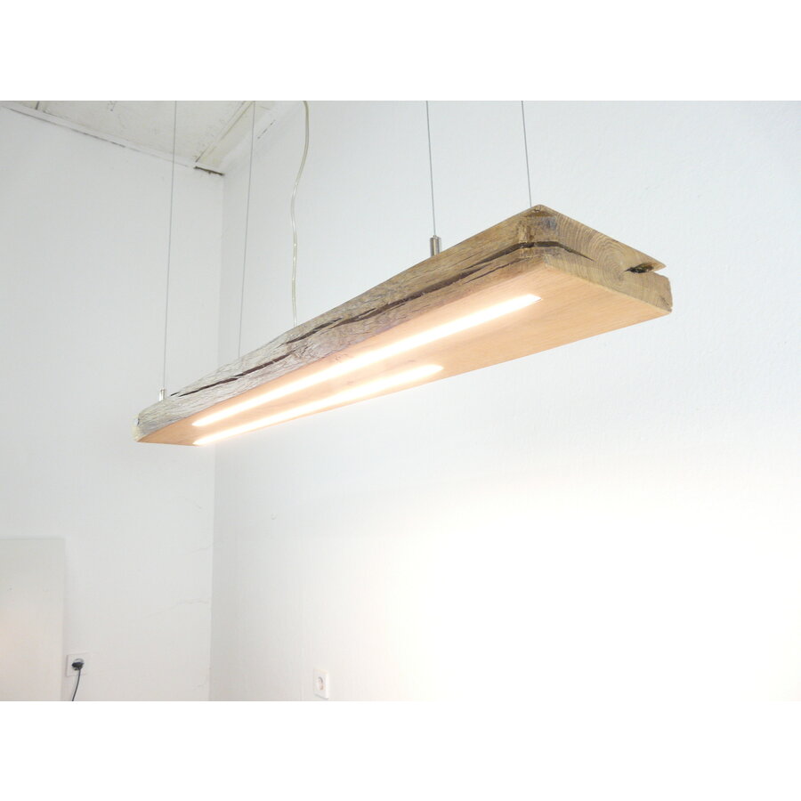 rustikale LED Lampe Hängeleuchte antik Balken-2