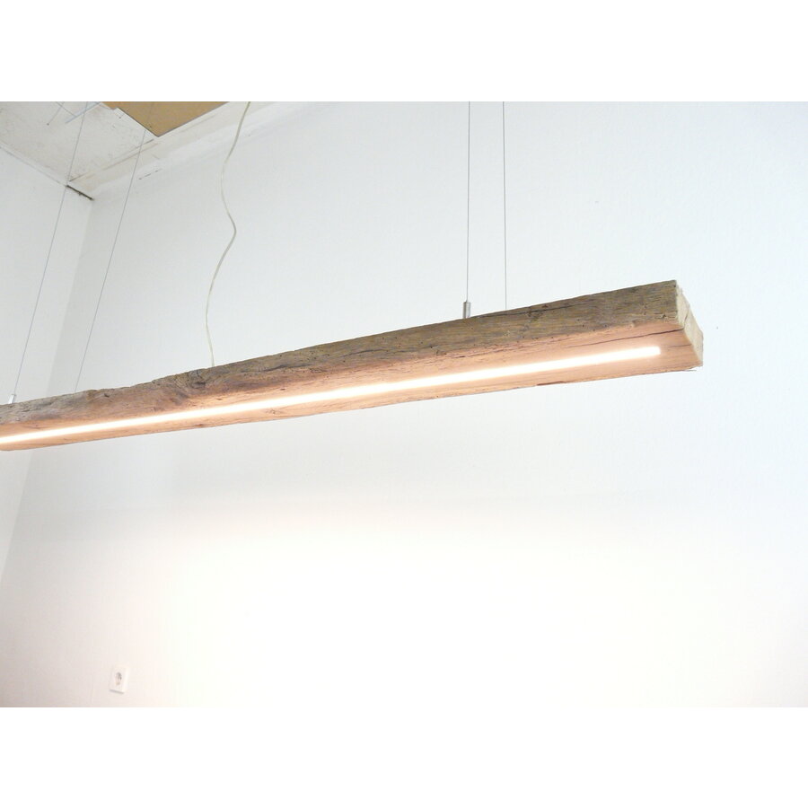 rustikale LED Lampe Hängeleuchte antik Balken-3