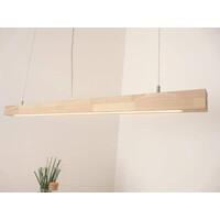 thumb-Hängelampe Holz Buche mit Ober- und Unterlicht 100 cm-3