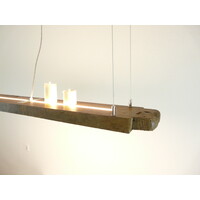 thumb-rustikale LED Lampe Hängeleuchte Antikbalken Holz Eiche-1