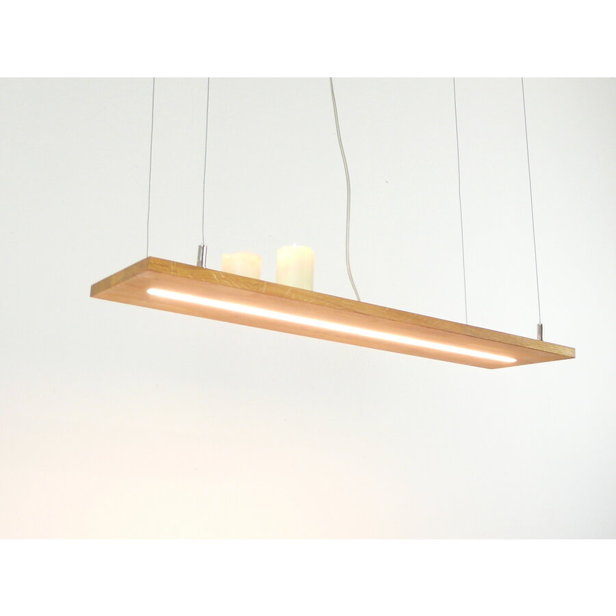 Hängeregal Leuchte Eiche 80 cm-1