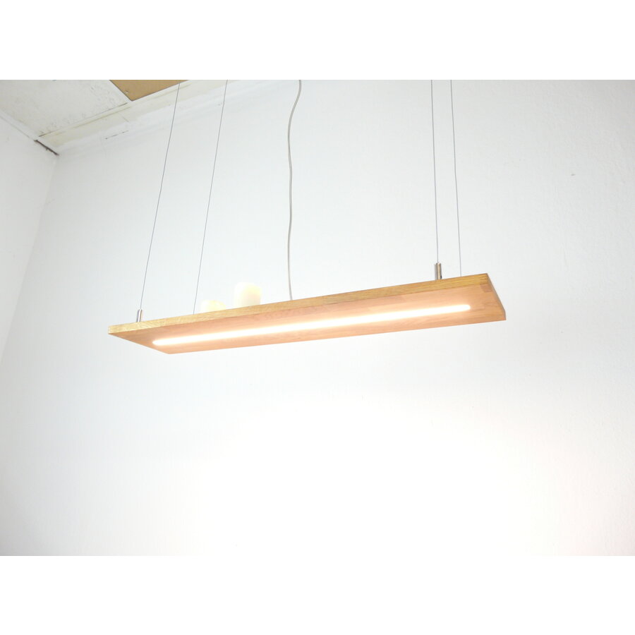Hängeregal Leuchte Eiche 80 cm-4