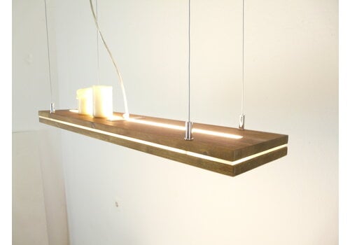  Hängelampe "Sandwich" Akazie  120 cm Ober Unterlicht 
