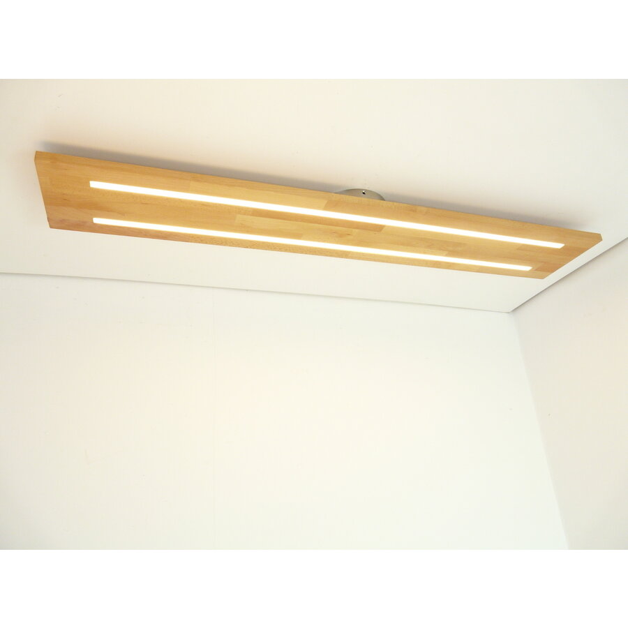 Deckenleuchte Holz Buche 100 cm-1