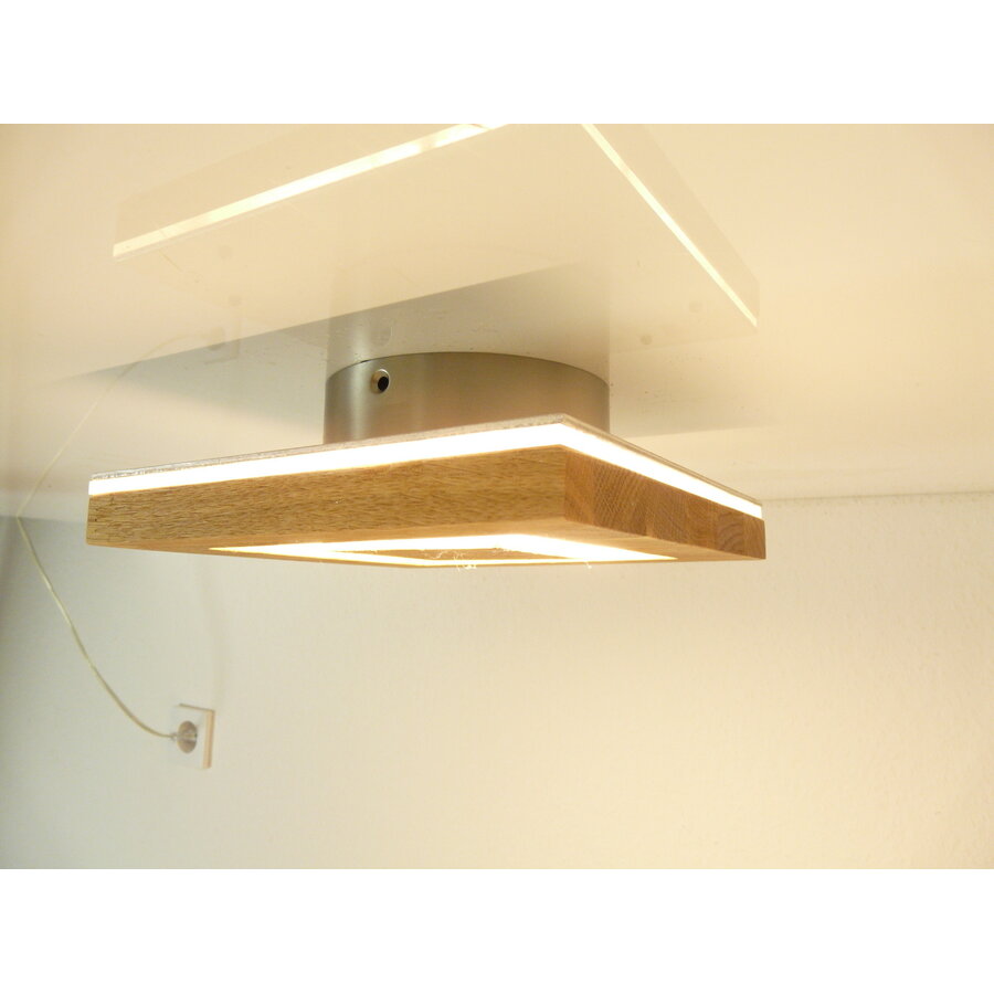 Sandwich Deckenleuchte Holz Eiche geölt  30 cm-1
