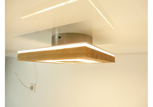  Sandwich Deckenleuchte Holz Buche  30 x 30 cm 