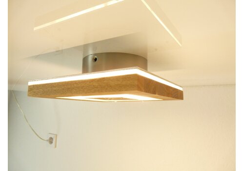  Sandwich Deckenleuchte Holz Buche 20 x 20 cm 