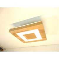 thumb-Sandwich Deckenleuchte Holz Buche  20 x 20 cm-4