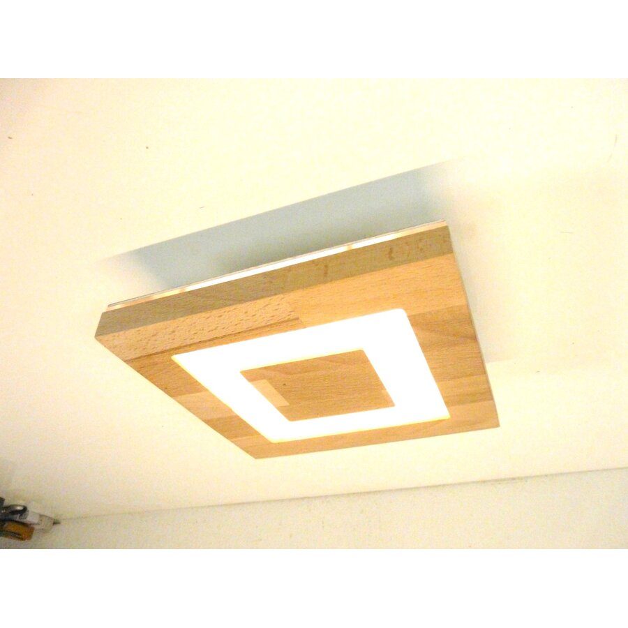 Sandwich Deckenleuchte Holz Buche  20 x 20 cm-4