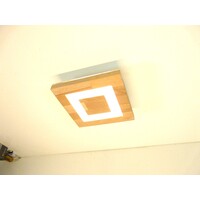 thumb-Sandwich Deckenleuchte Holz Buche  20 x 20 cm-7