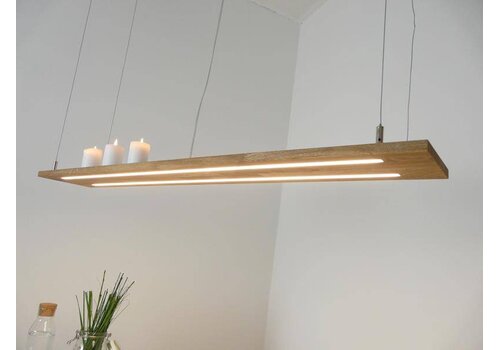  Peka Ideen Hängeleuchte Eiche natur geölt Doppel Led Zeile 