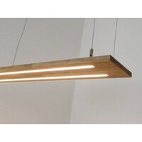 thumb-Hängeleuchte Eiche natur geölt Doppel Led Zeile-3