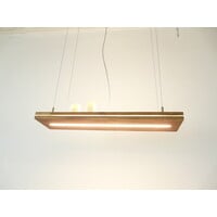 thumb-Hängelampe "Sandwich" Akazie 120 cm Ober Unterlicht-4