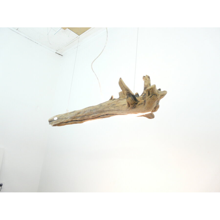 interessane Schwemmholz Treibholz Hängeleuchte mit Ober- und Unterlicht-3