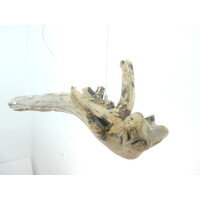 thumb-interessane Schwemmholz Treibholz Hängeleuchte mit Ober- und Unterlicht-2