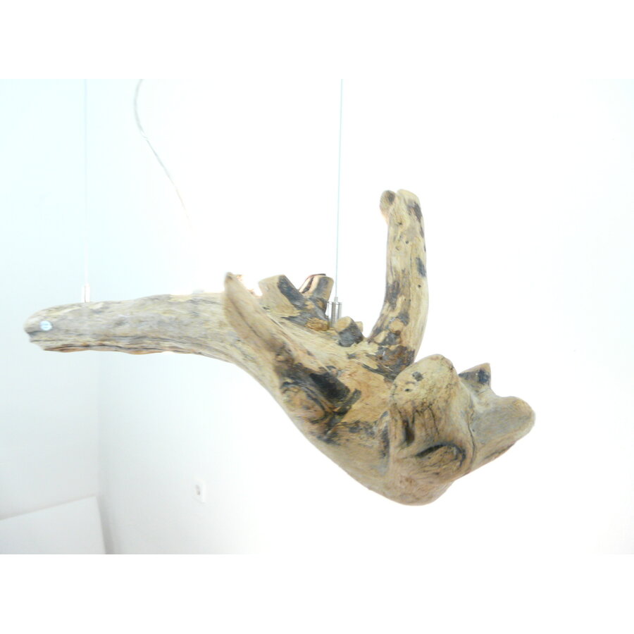 interessane Schwemmholz Treibholz Hängeleuchte mit Ober- und Unterlicht-2