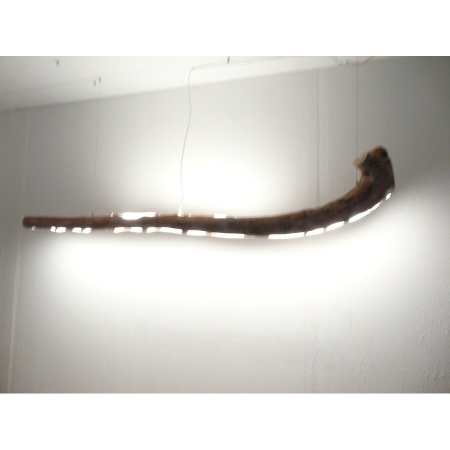 interessante großeTreibholz Hängeleuchte-2