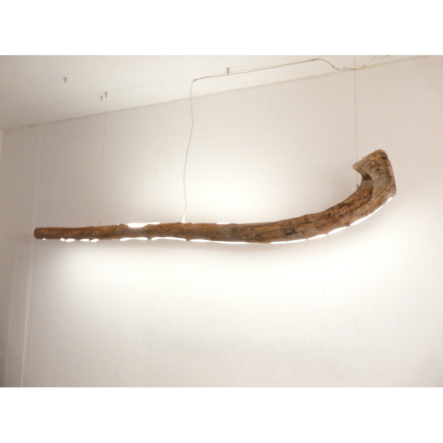 interessante großeTreibholz Hängeleuchte-1