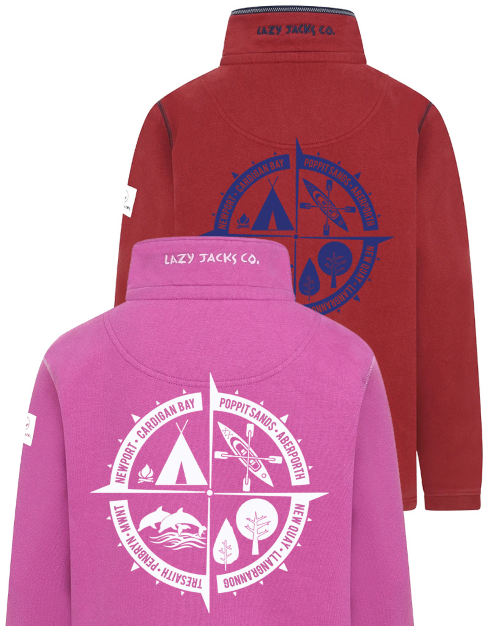 Lazy Jacks Lazy Jacks 1/4 Zip Sweatshirt LJ3C - Compass