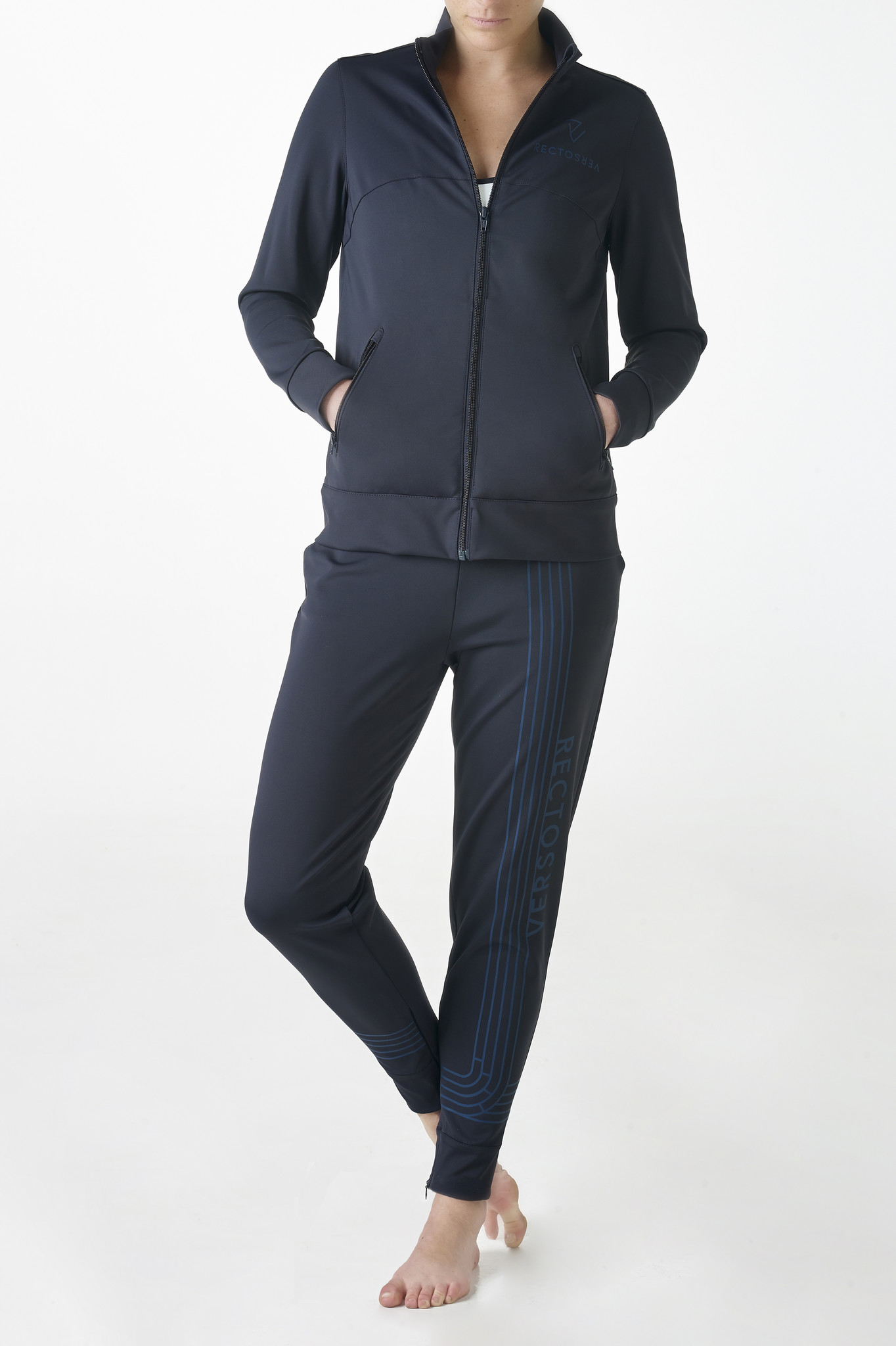 RECTO VERSO Linea blue track vest