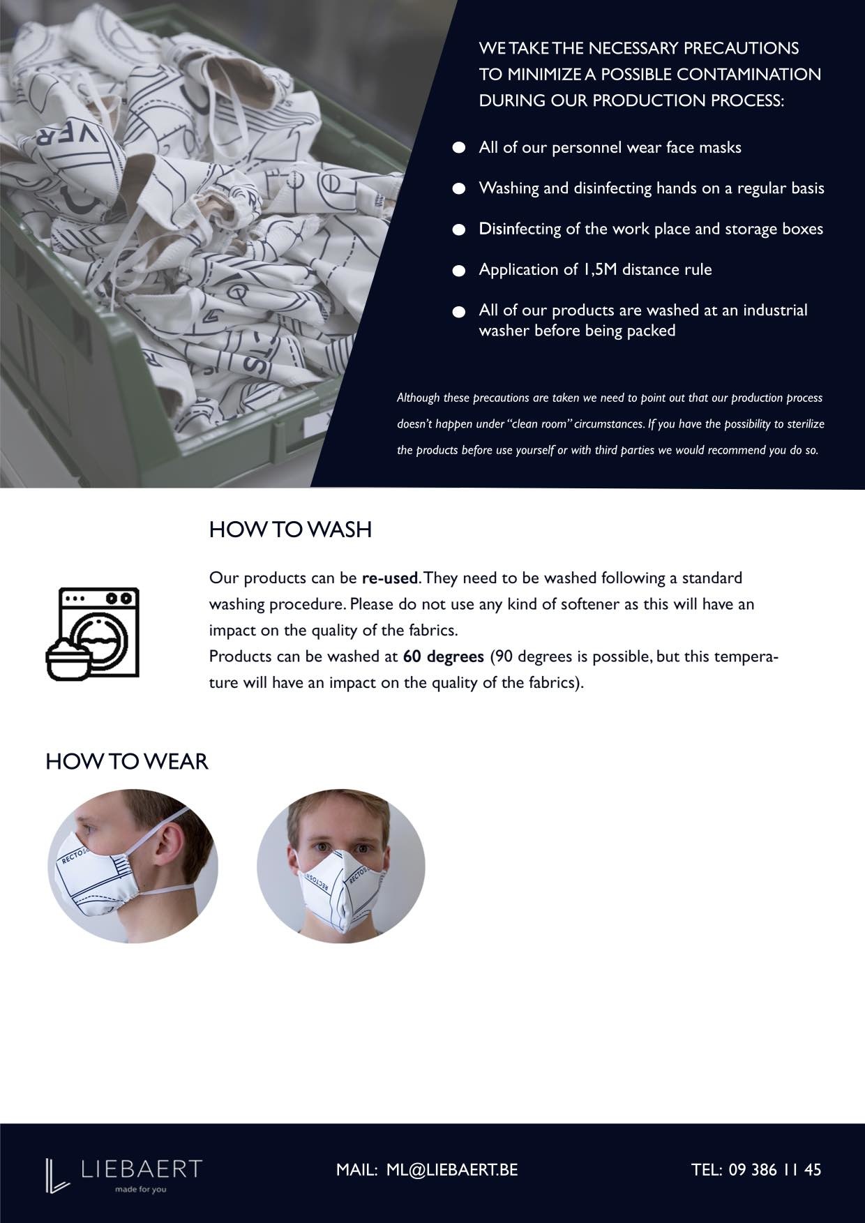RECTO VERSO Mouth Masks 5-pack