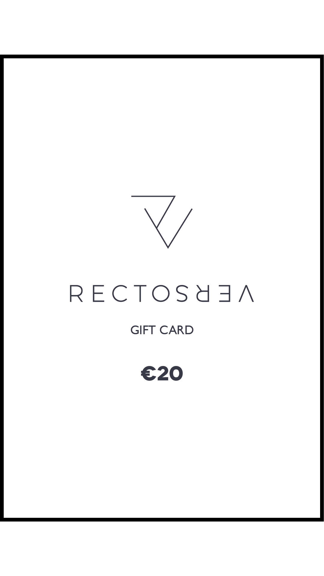 RECTO VERSO Gift Card €20