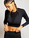 RECTO VERSO Black Out Crop Top