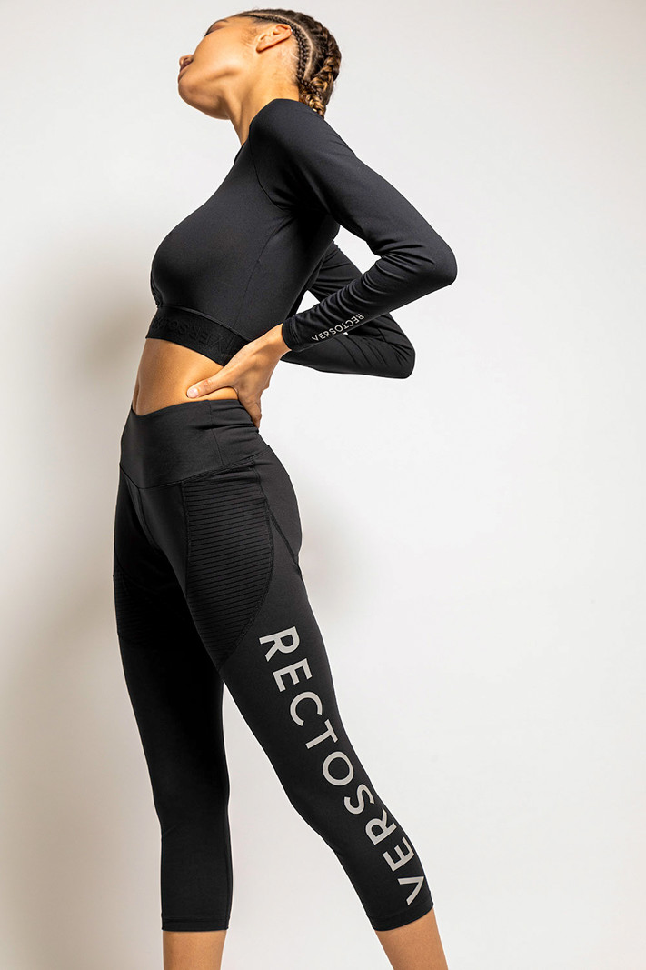 Black Out Short Legging  RectoVerso sportswear for women