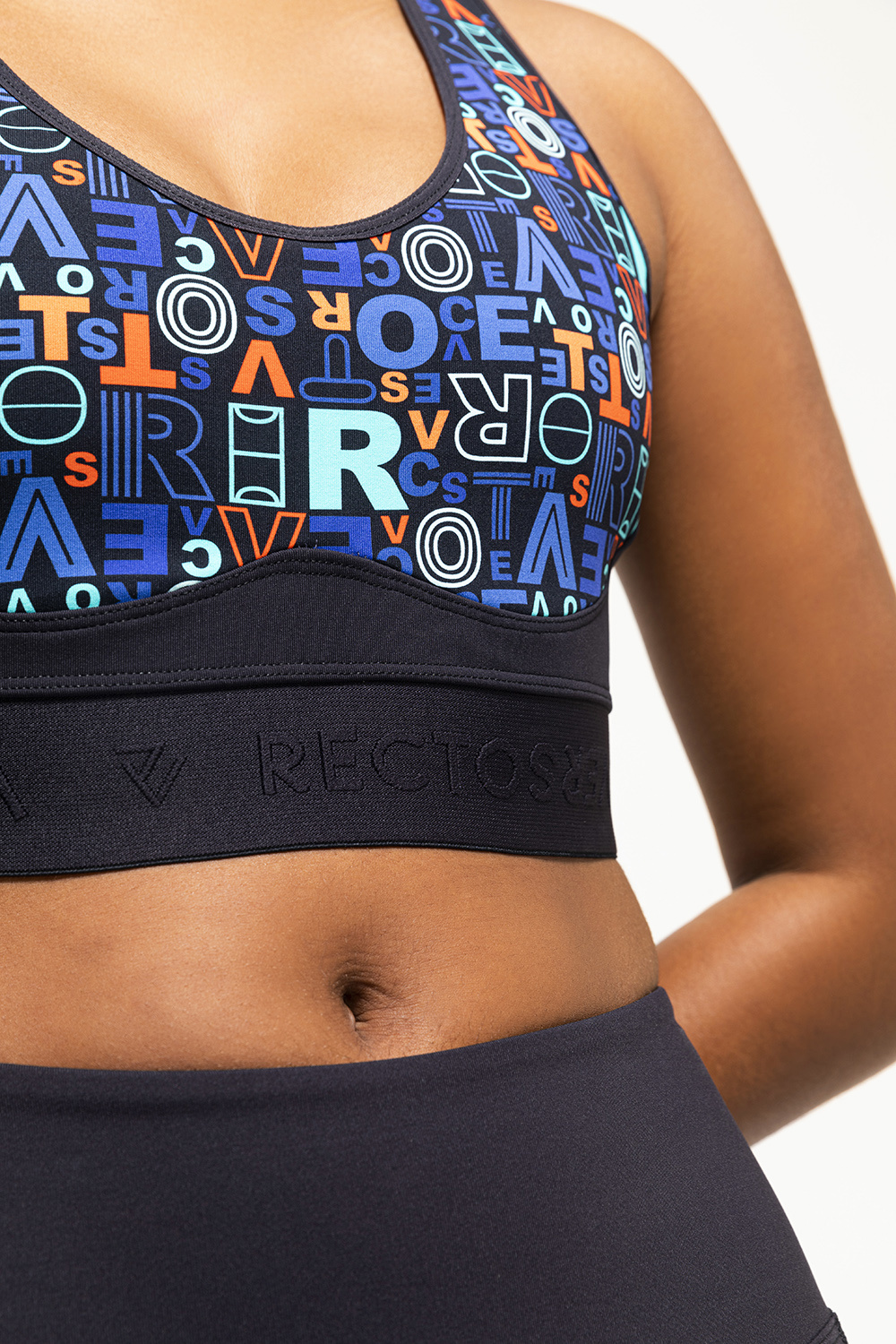RECTO VERSO Dark Comic sports bra