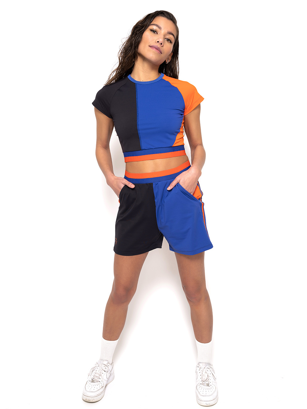 RECTO VERSO Tetris crop top