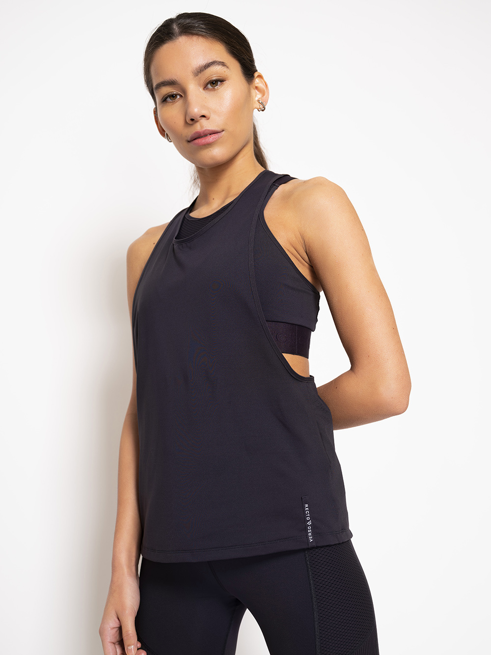 RECTO VERSO Rebel Blue Shadow loose-fit top