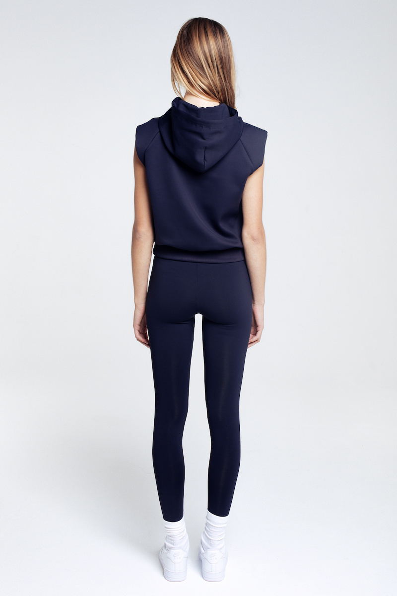 RECTO VERSO Sleeveless Spacer Hoodie Robin