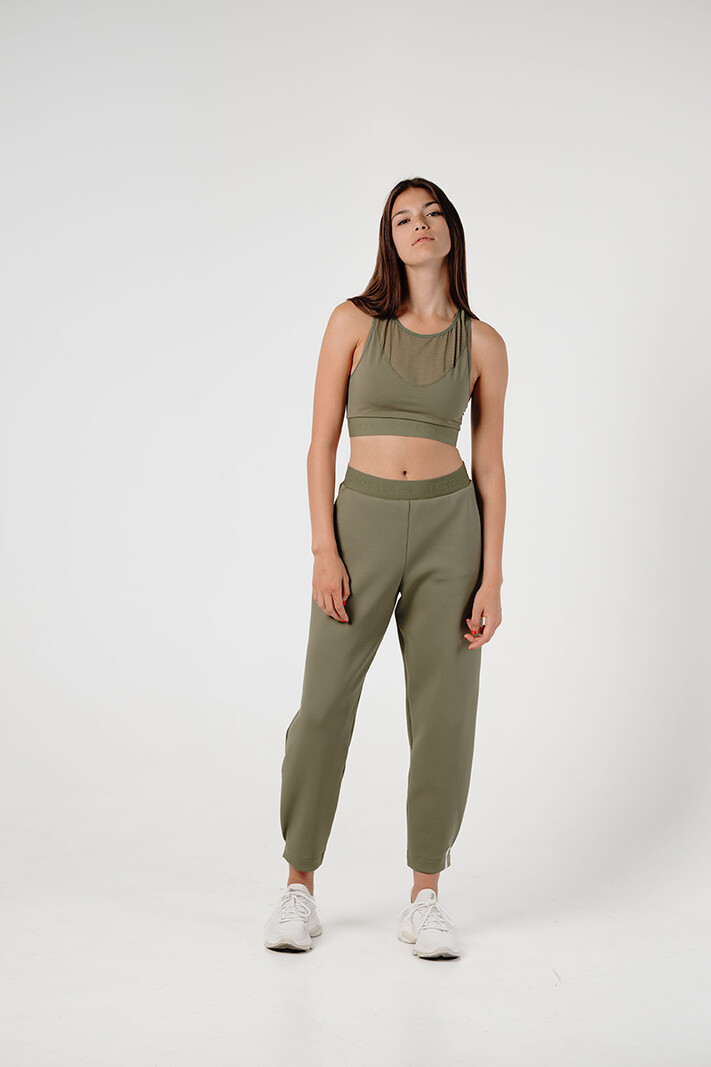 Balloon Jogging Olive  RectoVerso premium activewear for women