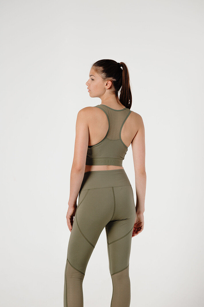 RECTO VERSO Olive sports bra