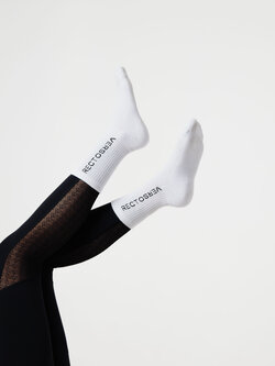 RECTO VERSO Tennis Socks - White