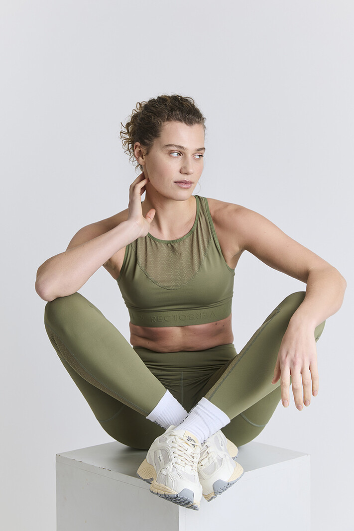 RECTO VERSO Olive sports bra