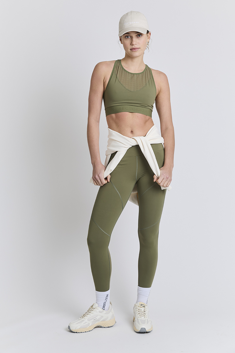 RECTO VERSO Olive sports bra