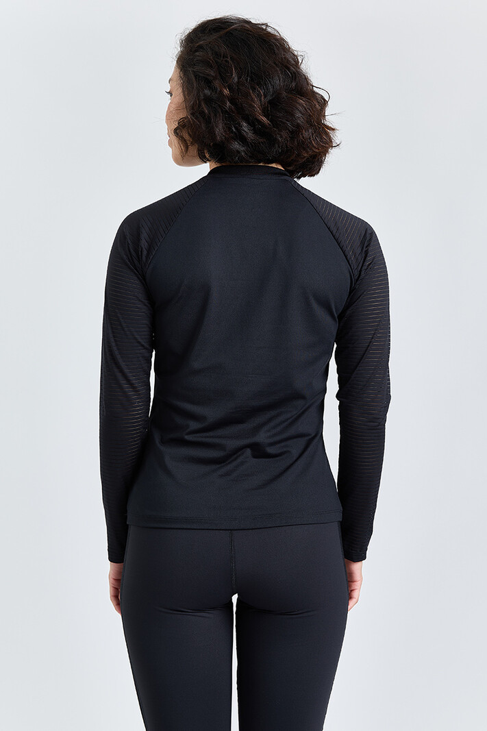 T Shirt Lange Mouw Rebel Black - RectoVerso Sports