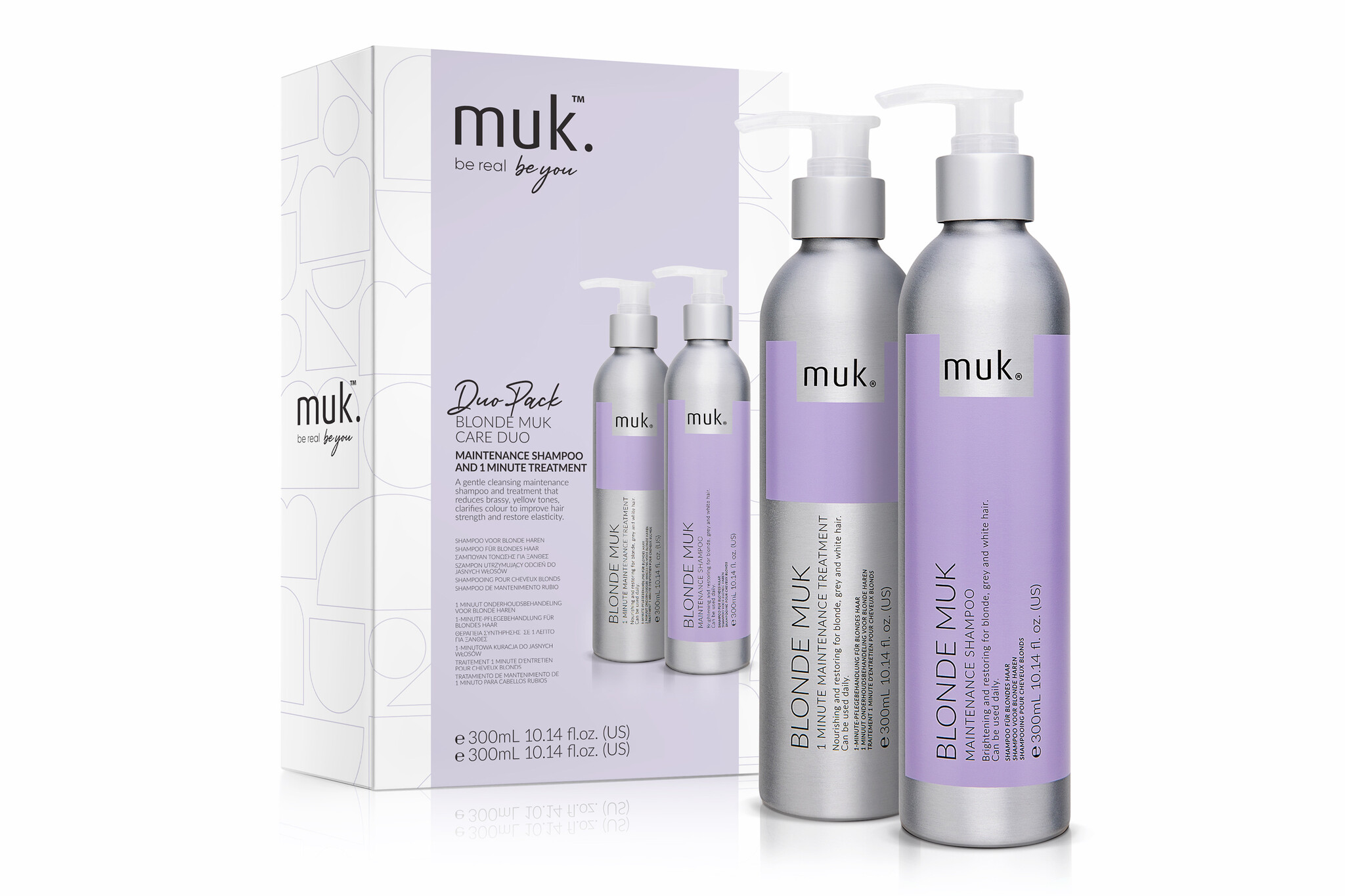 Blonde muk Duo Pack Shampoo & 1 Minute Treatment 300 ml