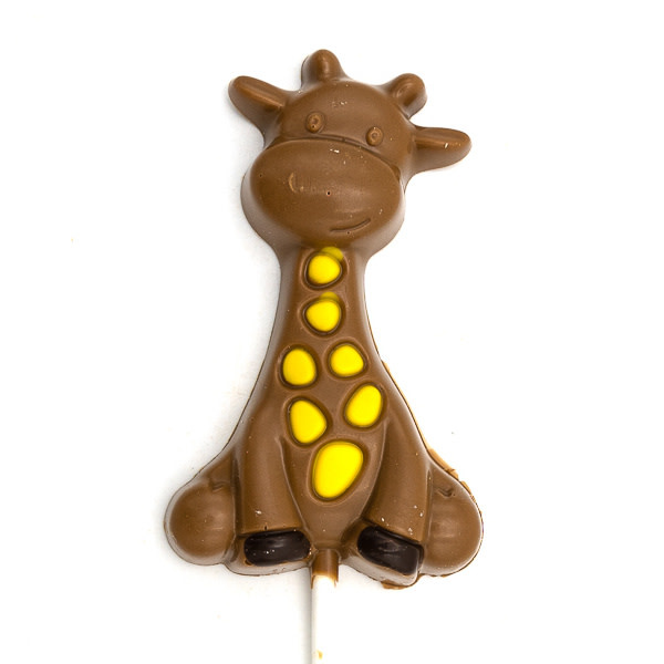 Lollipop Raf the giraffe (milk chocolate) 28 Grs