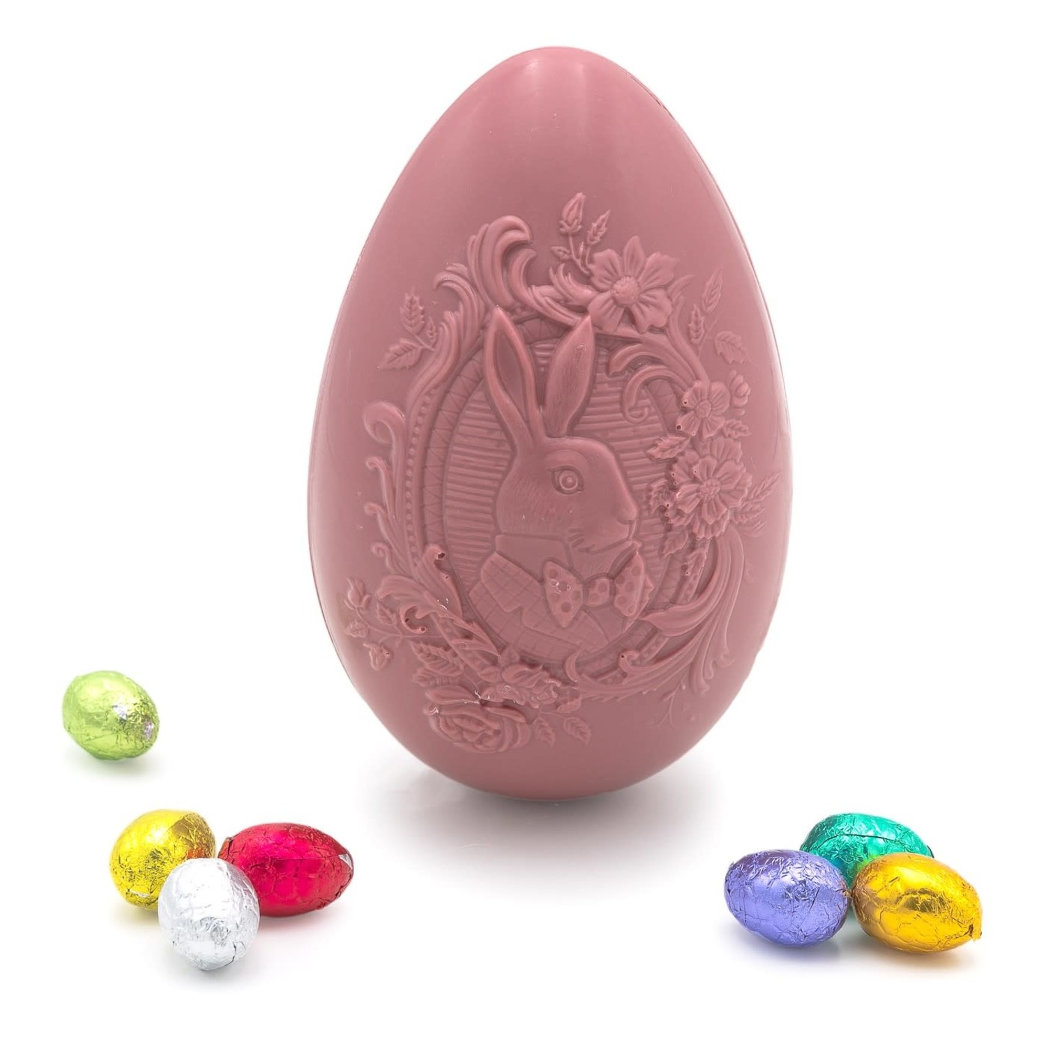 Bunny egg XL (ruby) - The Belgian Chocolate Makers