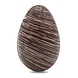 The Belgian Chocolate Makers Easter striped egg XL (dark) 280 Grs The Belgian Chocolate Makers Easter striped egg XL (dark) 280 Grs
