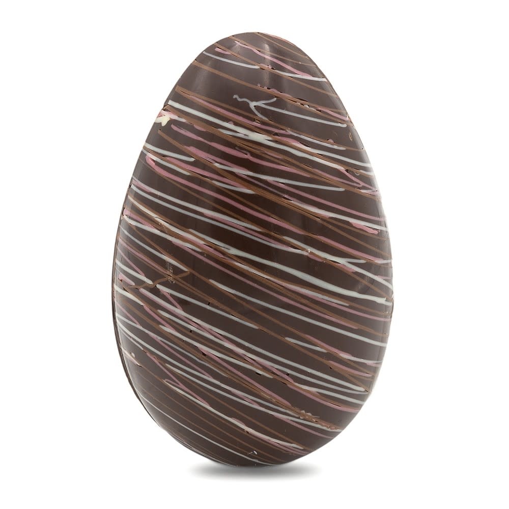 Easter striped egg XL (dark) 280 Grs