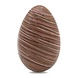 The Belgian Chocolate Makers Easter striped egg XL (milk) 220 Grs The Belgian Chocolate Makers Easter striped egg XL (milk) 220 Grs