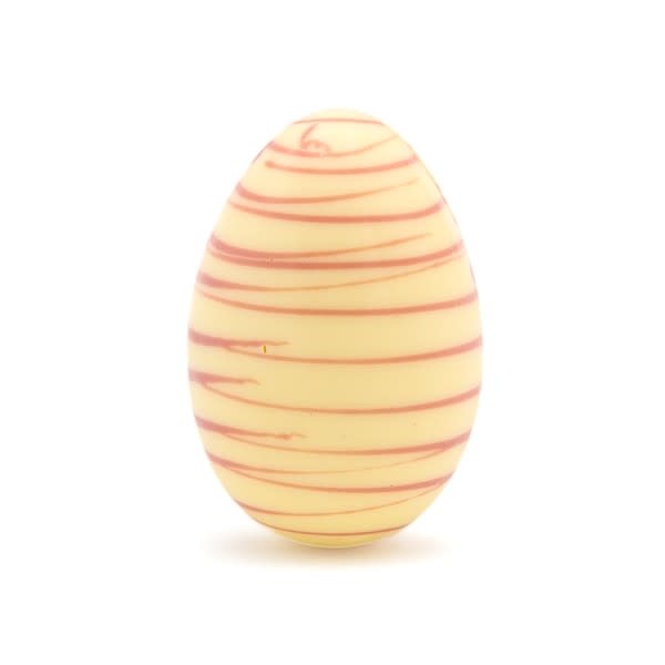 Easter striped egg S (white chocolate) 30 Grs Easter striped egg S (white chocolate) 30 Grs