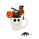 The Belgian Chocolate Makers Halloween ghost mug (dark) 200 Grs The Belgian Chocolate Makers Halloween ghost mug (dark) 200 Grs