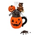 The Belgian Chocolate Makers Halloween pumpkin mug (dark) 200 Grs The Belgian Chocolate Makers Halloween pumpkin mug (dark) 200 Grs