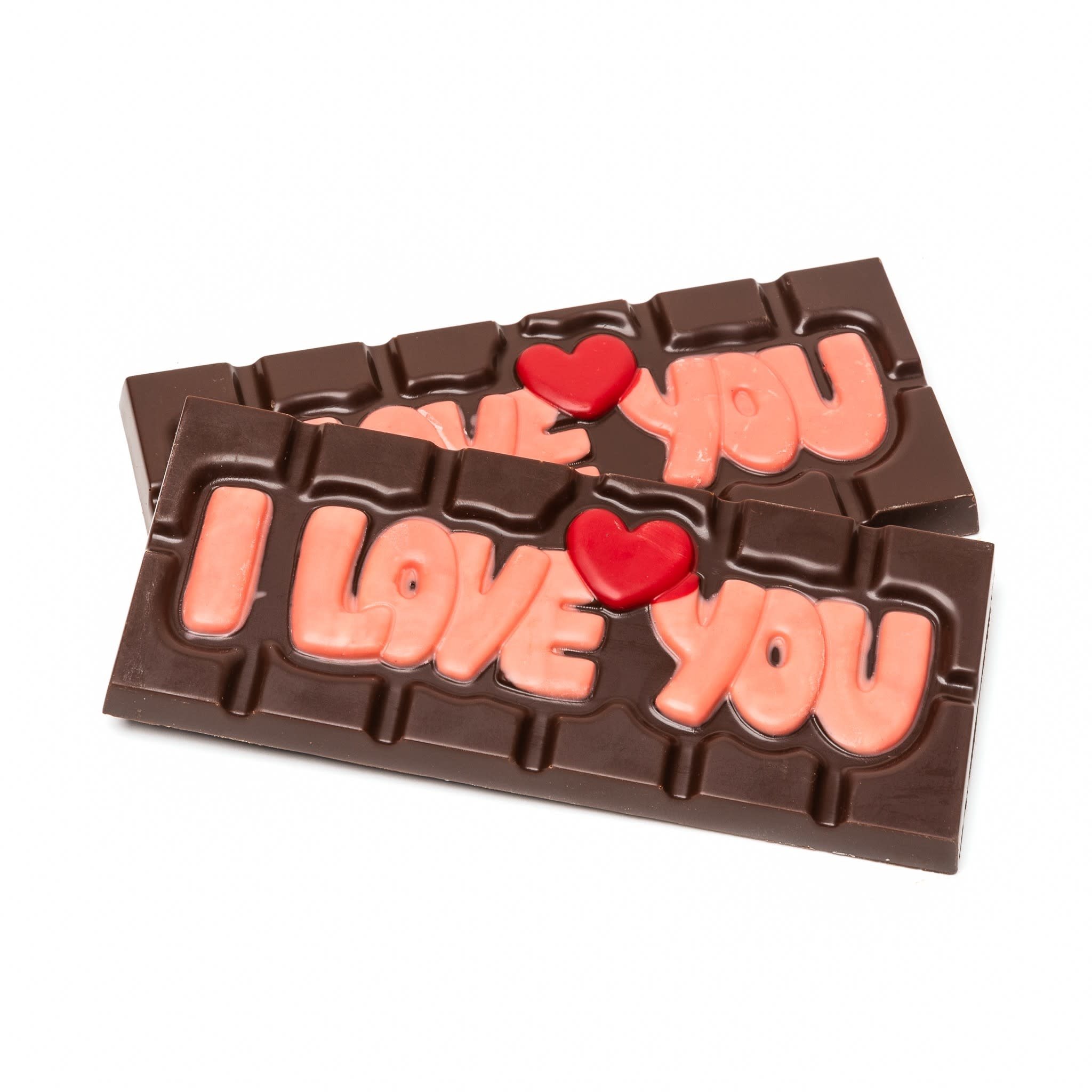 Chocolate bar ''I love you'' (dark) 45 Grs